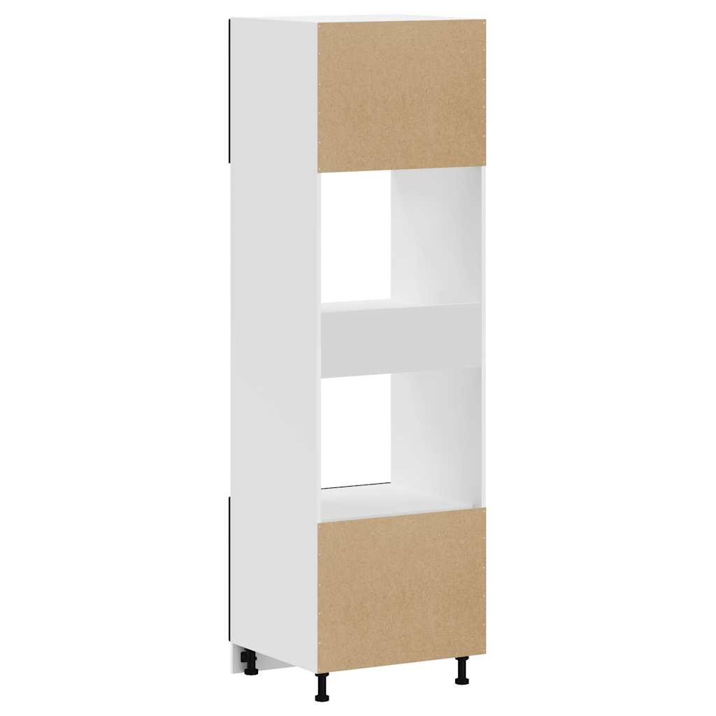 Armoires de four 2 pcs Porto noir bois d'ingénierie - XIOS