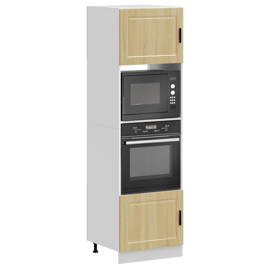 Armoires de four 2 pcs Porto chêne sonoma bois d'ingénierie Meubles de cuisine vidaXL
