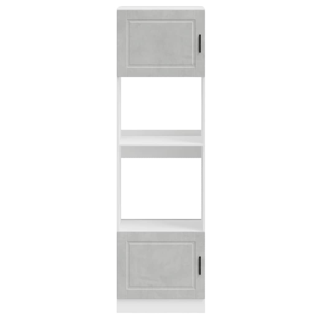Armoires de four 2 pcs Porto gris béton bois d'ingénierie - XIOS