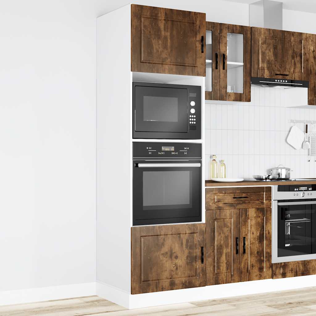 Armoires de four 2 pcs Porto chêne fumé bois d'ingénierie - XIOS