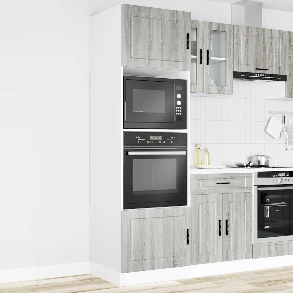Armoires de four 2 pcs Porto sonoma gris bois d'ingénierie - XIOS