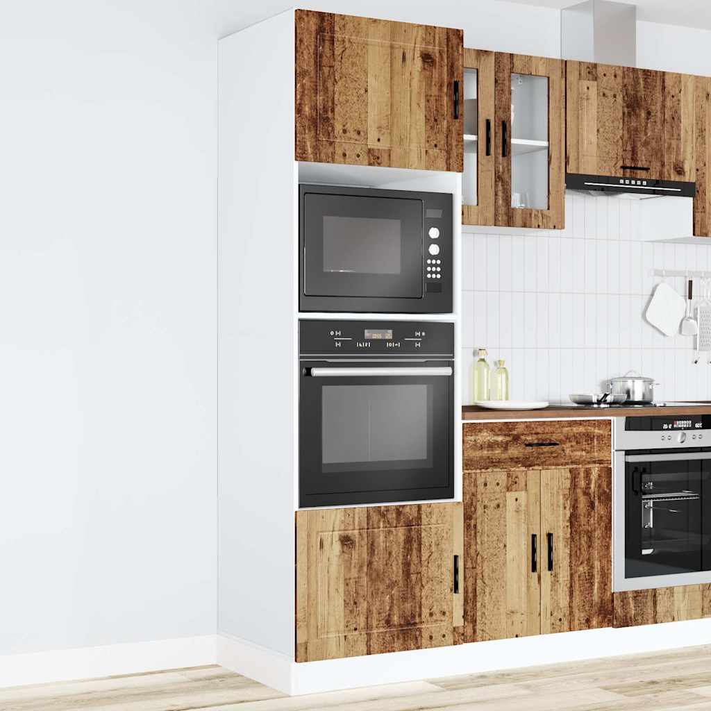 Armoires de four 2 pcs Porto vieux bois bois d'ingénierie - XIOS