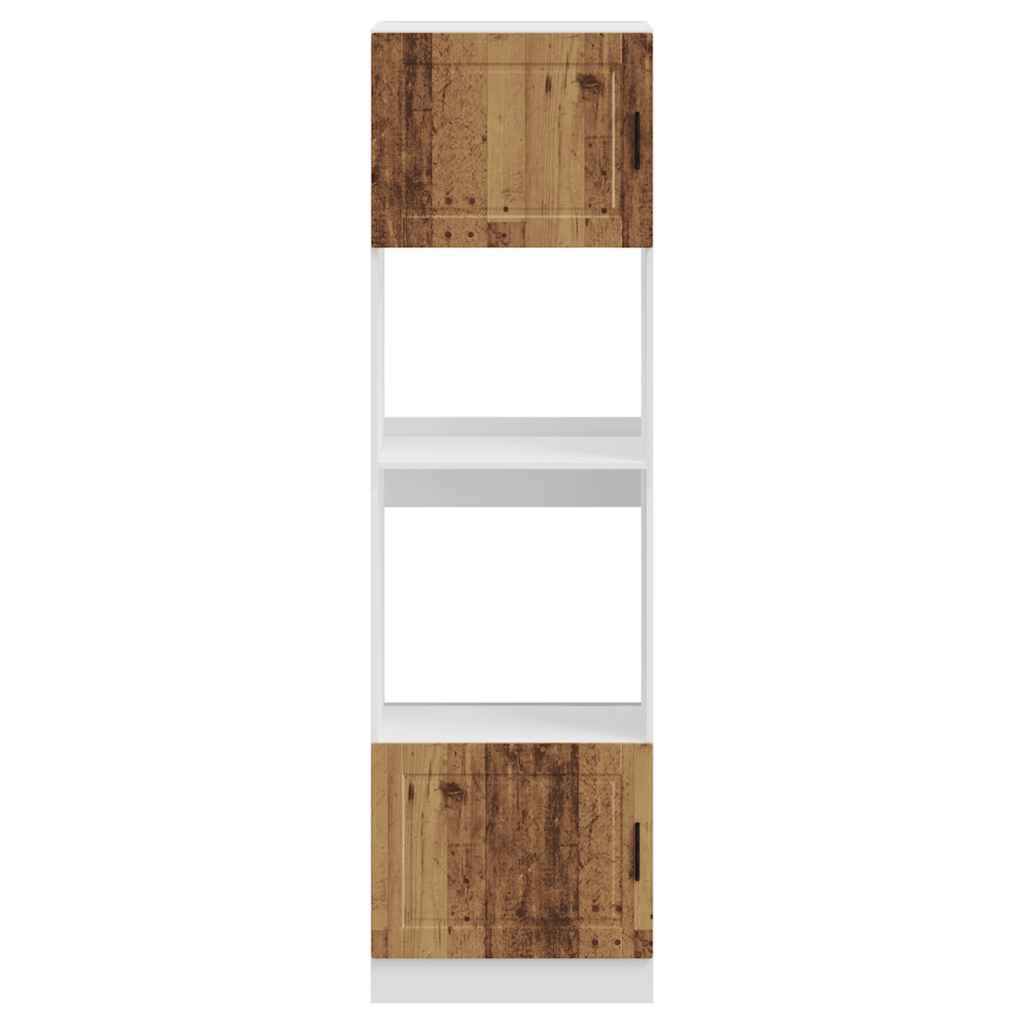 Armoires de four 2 pcs Porto vieux bois bois d'ingénierie - XIOS