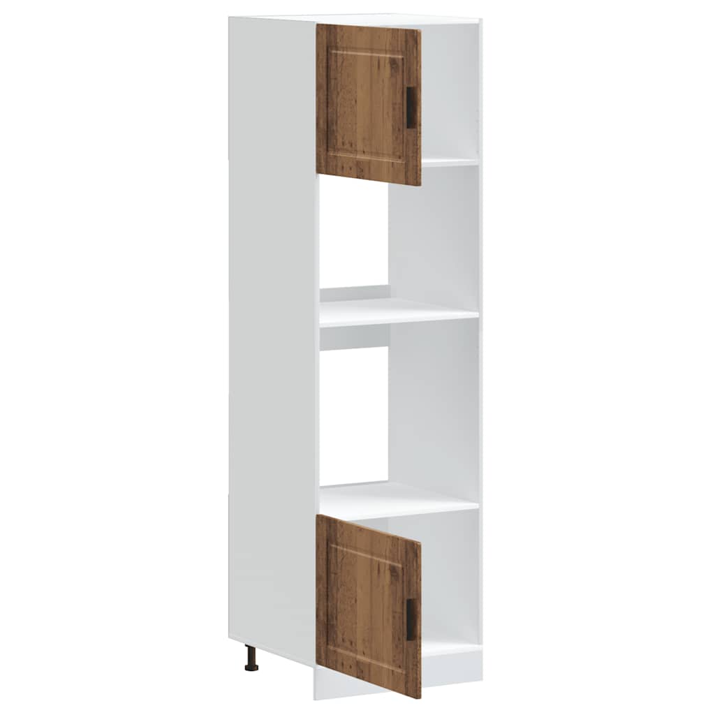 Armoires de four 2 pcs Porto vieux bois bois d'ingénierie - XIOS