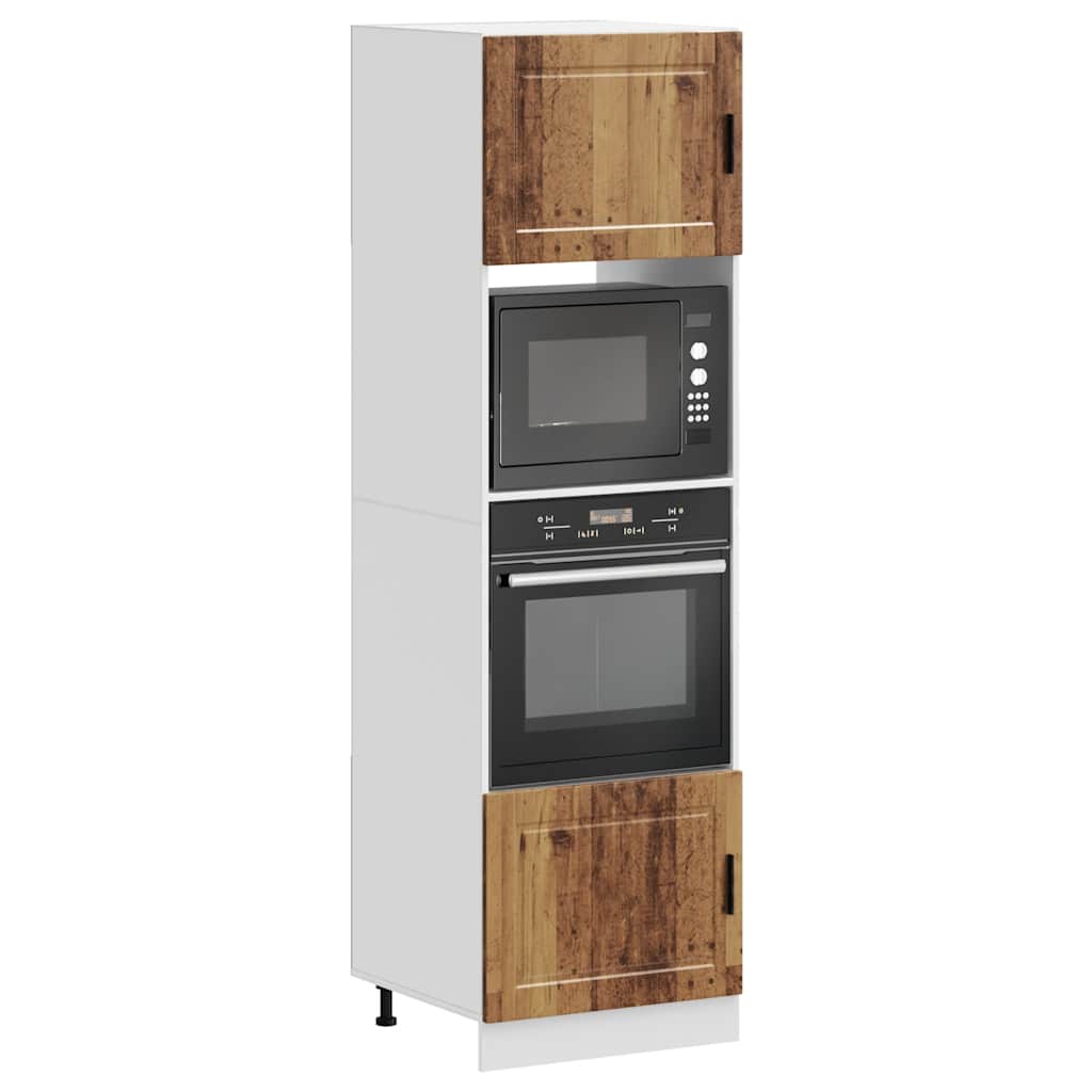 Armoires de four 2 pcs Porto vieux bois bois d'ingénierie - XIOS