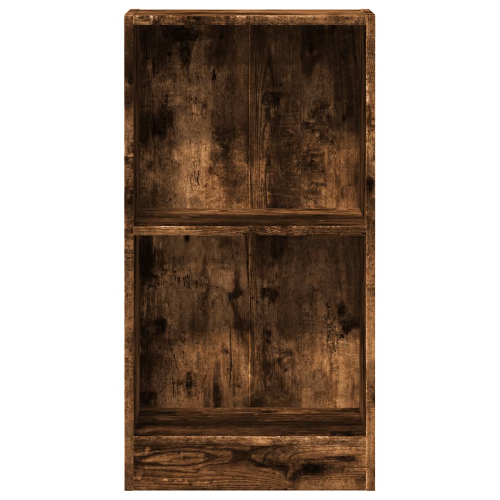 Bibliothèque chêne fumé 40x24x76 cm bois d'ingénierie - XIOS