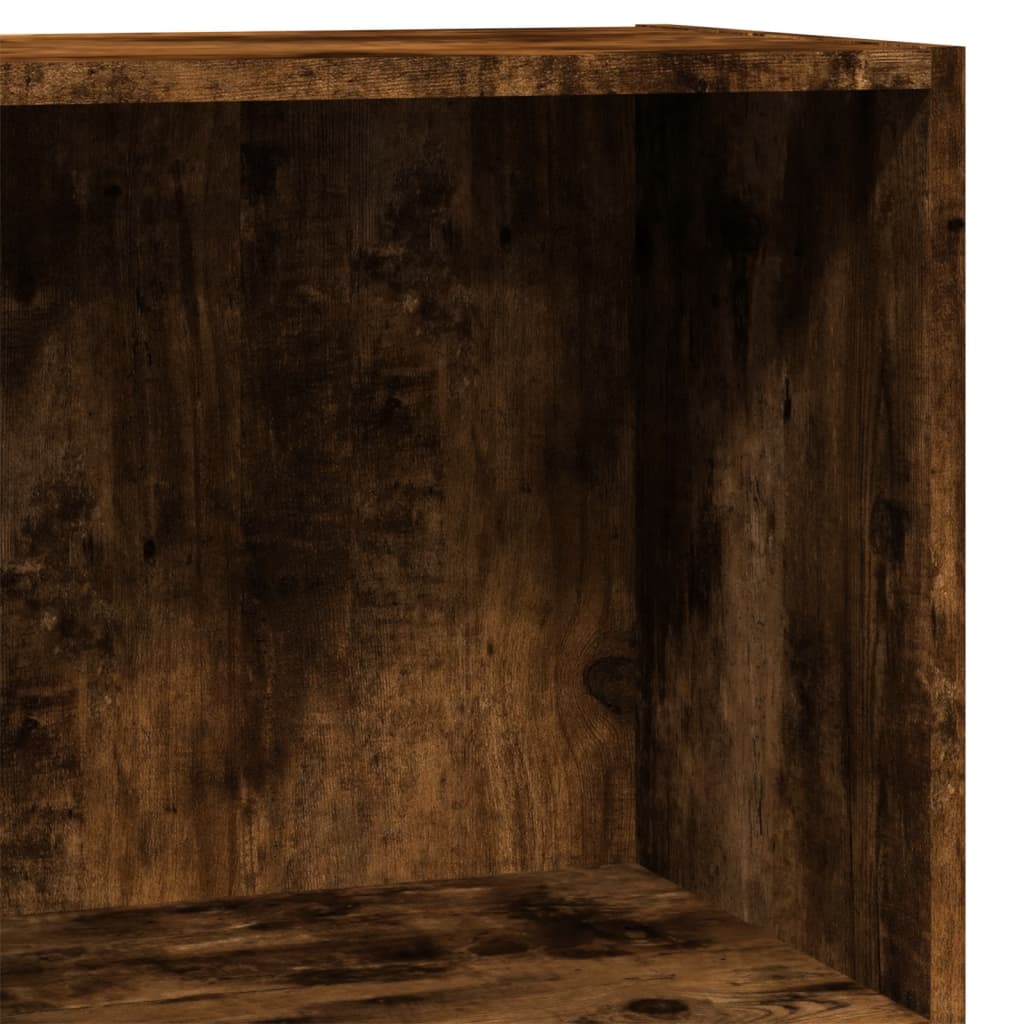 Bibliothèque chêne fumé 40x24x76 cm bois d'ingénierie - XIOS