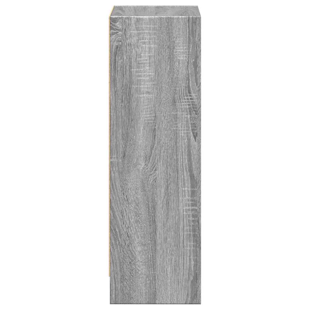 Bibliothèque sonoma gris 40x24x76 cm bois d'ingénierie - XIOS