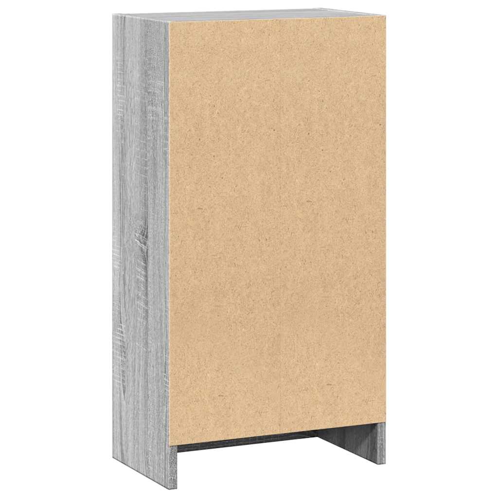 Bibliothèque sonoma gris 40x24x76 cm bois d'ingénierie - XIOS