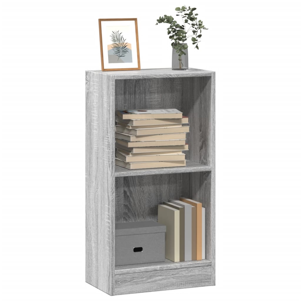 Bibliothèque sonoma gris 40x24x76 cm bois d'ingénierie - XIOS