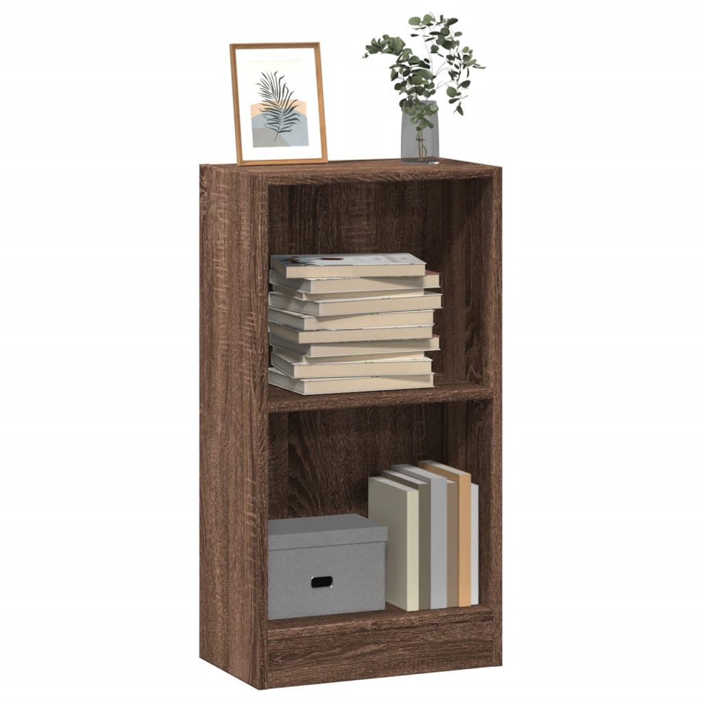 Bibliothèque chêne marron 40x24x76 cm bois d'ingénierie - XIOS