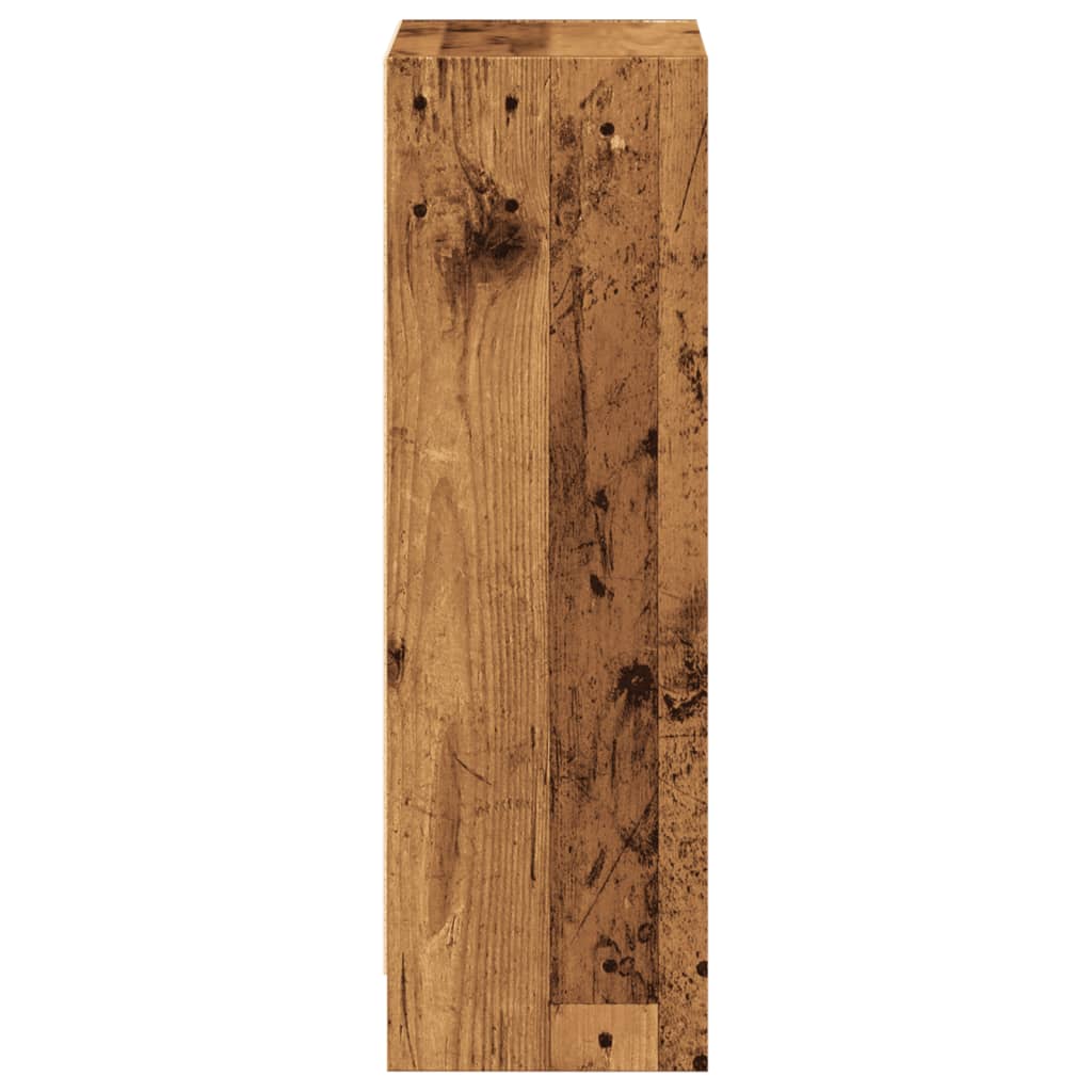 Bibliothèque vieux bois 40x24x76 cm bois d'ingénierie - XIOS