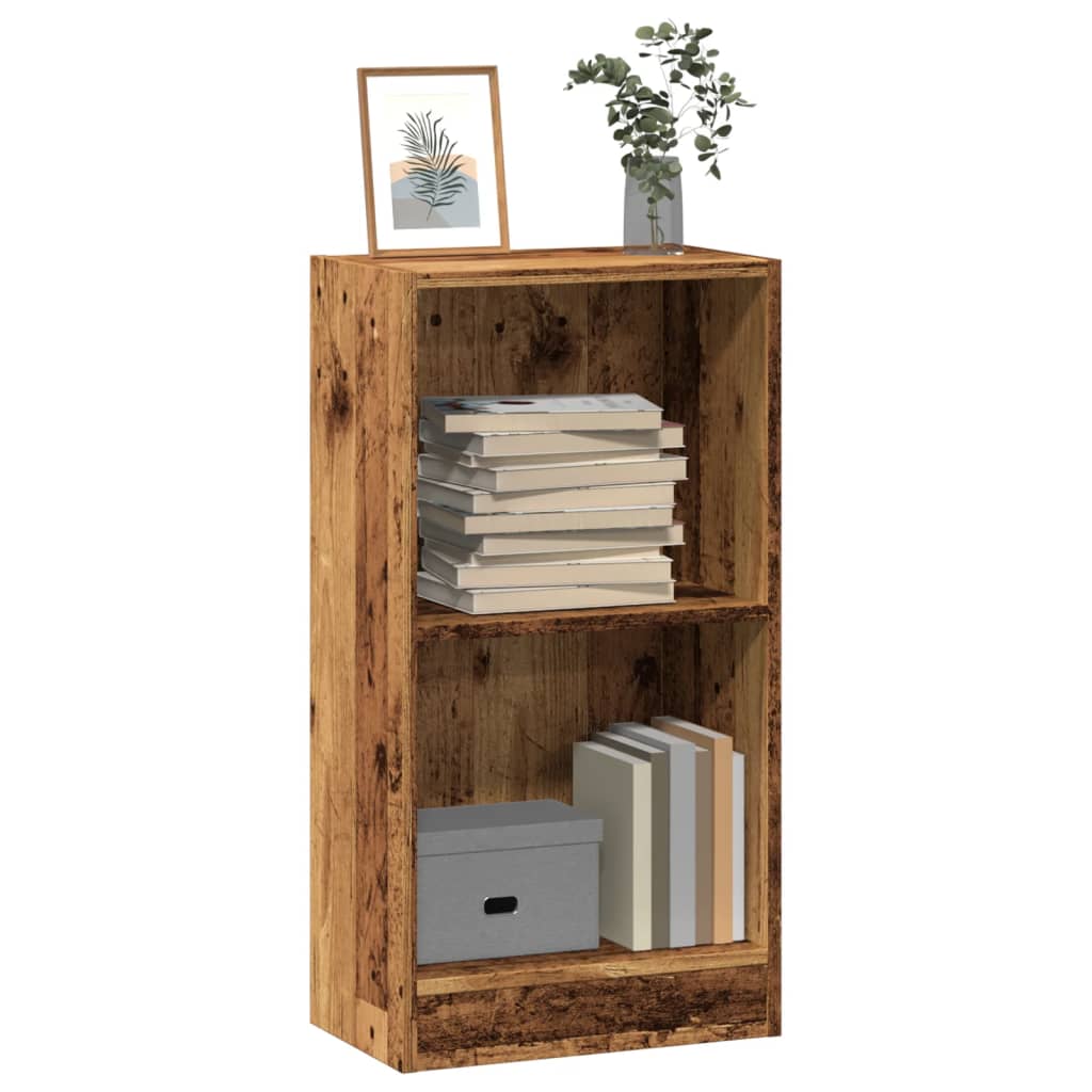 Bibliothèque vieux bois 40x24x76 cm bois d'ingénierie - XIOS
