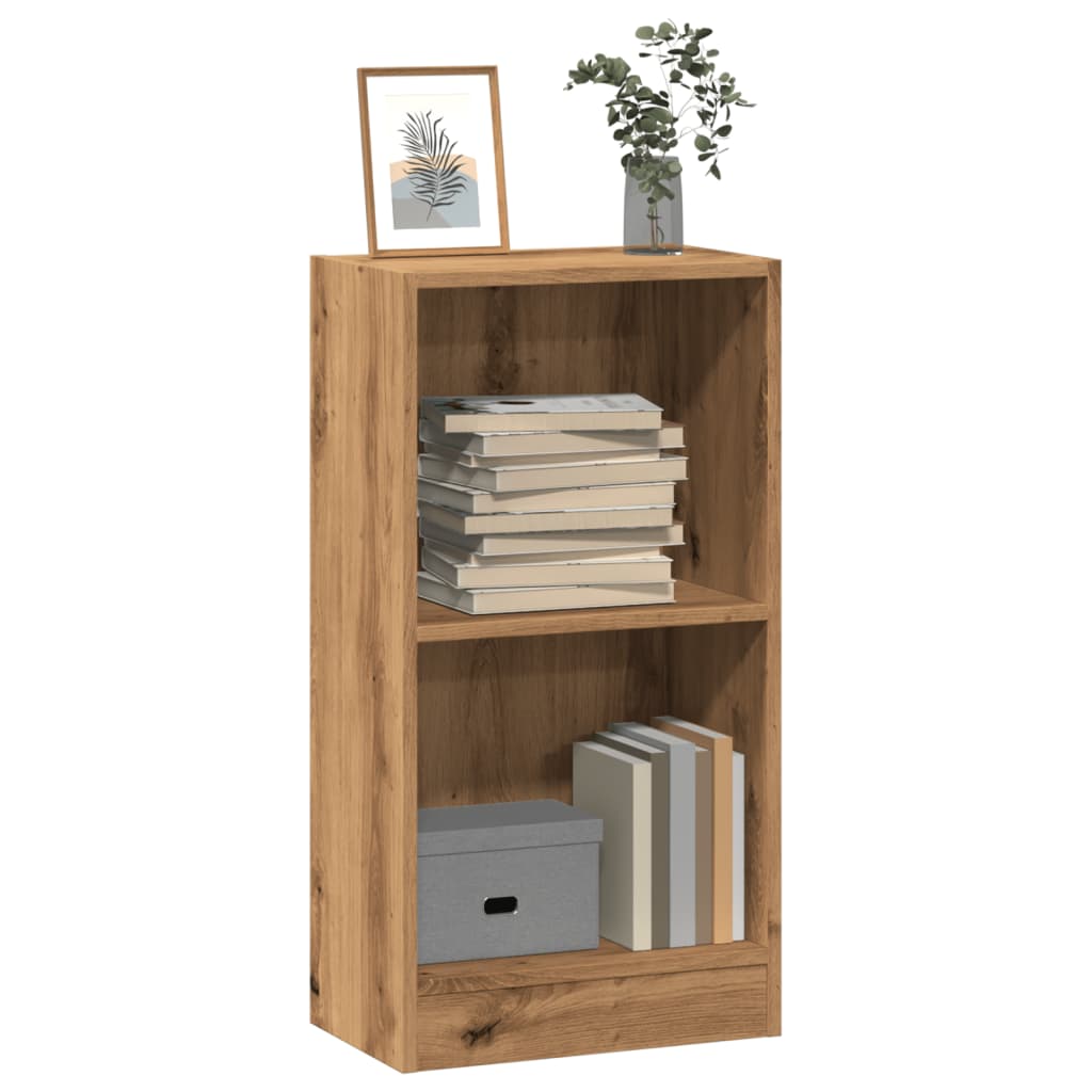 Bibliothèque chêne artisanal 40x24x76 cm bois d'ingénierie - XIOS