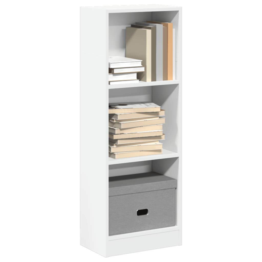 Bibliothèque blanc 40x24x109 cm bois d'ingénierie - XIOS