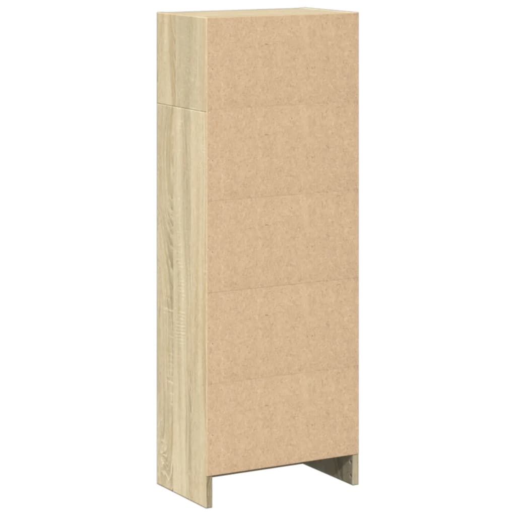 Bibliothèque chêne sonoma 40x24x109 cm bois d'ingénierie - XIOS