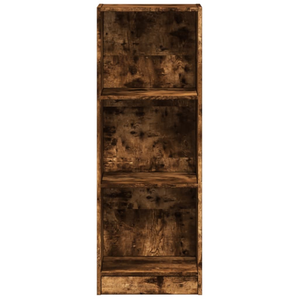 Bibliothèque chêne fumé 40x24x109 cm bois d'ingénierie - XIOS