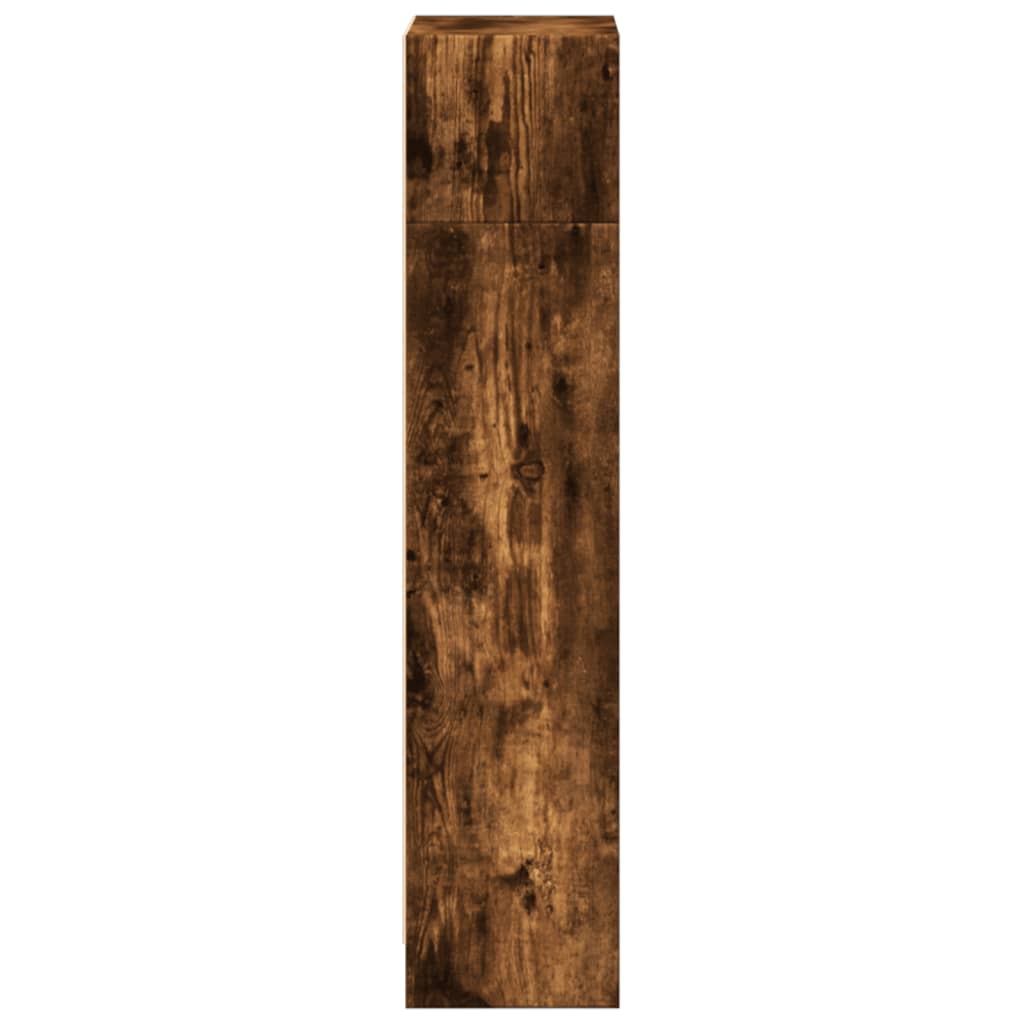 Bibliothèque chêne fumé 40x24x109 cm bois d'ingénierie - XIOS