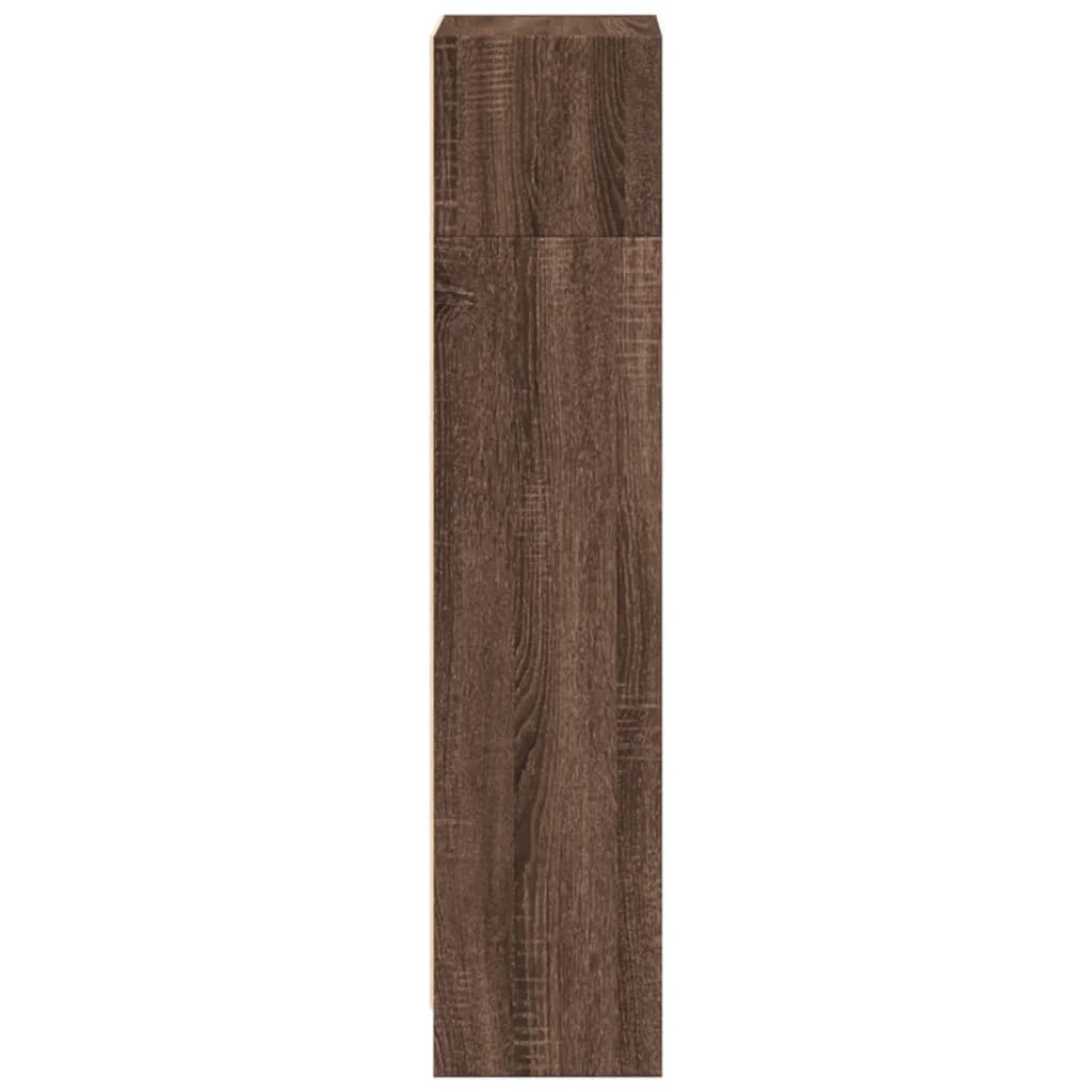 Bibliothèque chêne marron 40x24x109 cm bois d'ingénierie - XIOS