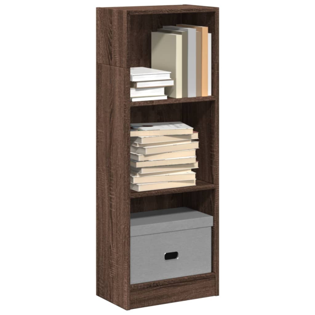 Bibliothèque chêne marron 40x24x109 cm bois d'ingénierie - XIOS