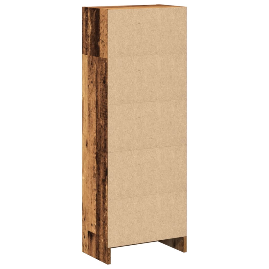 Bibliothèque vieux bois 40x24x109 cm bois d'ingénierie - XIOS