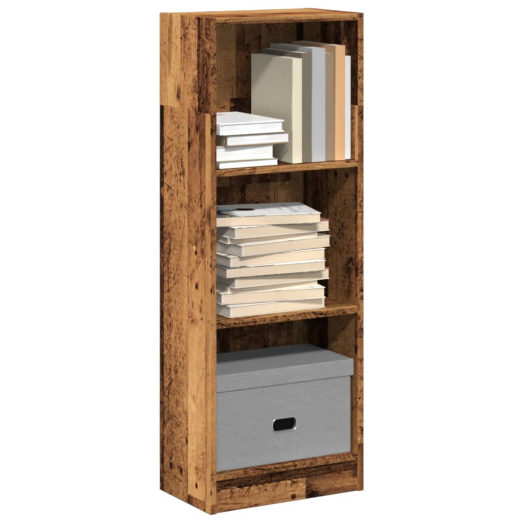 Bibliothèque vieux bois 40x24x109 cm bois d'ingénierie - XIOS