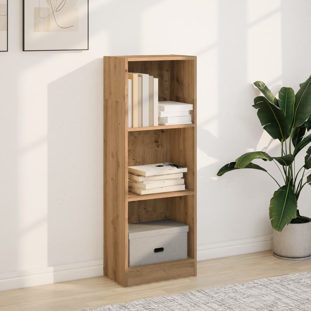 Bibliothèque chêne artisanal 40x24x109 cm bois d'ingénierie - XIOS