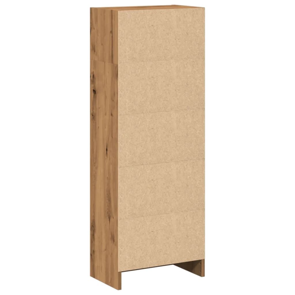 Bibliothèque chêne artisanal 40x24x109 cm bois d'ingénierie - XIOS