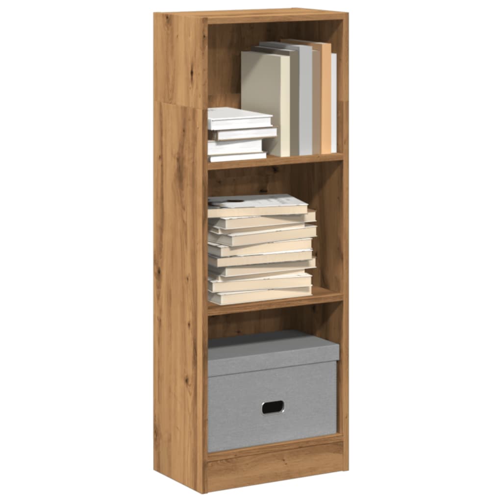 Bibliothèque chêne artisanal 40x24x109 cm bois d'ingénierie - XIOS