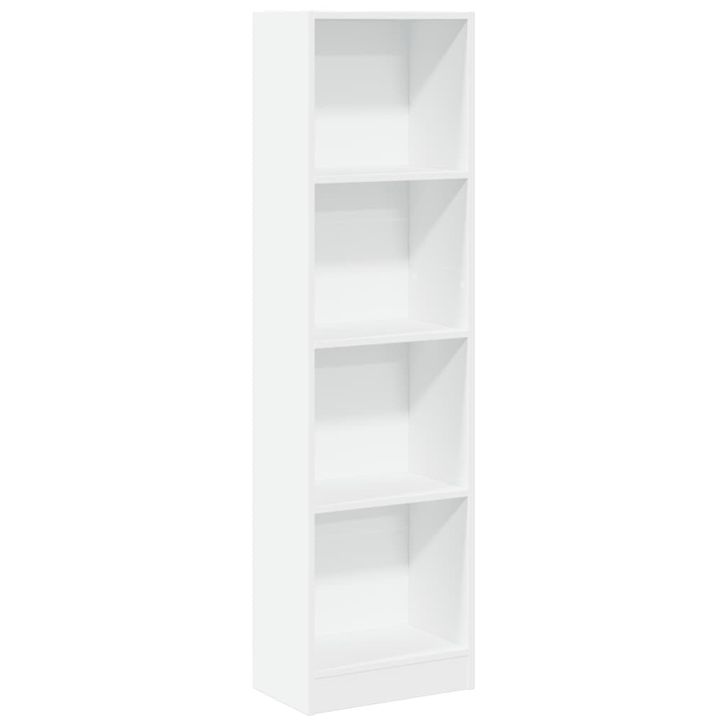 Bibliothèque blanc 40x24x143 cm bois d'ingénierie - XIOS