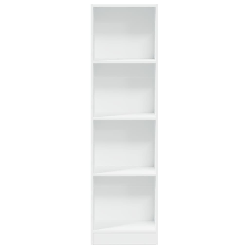 Bibliothèque blanc 40x24x143 cm bois d'ingénierie - XIOS