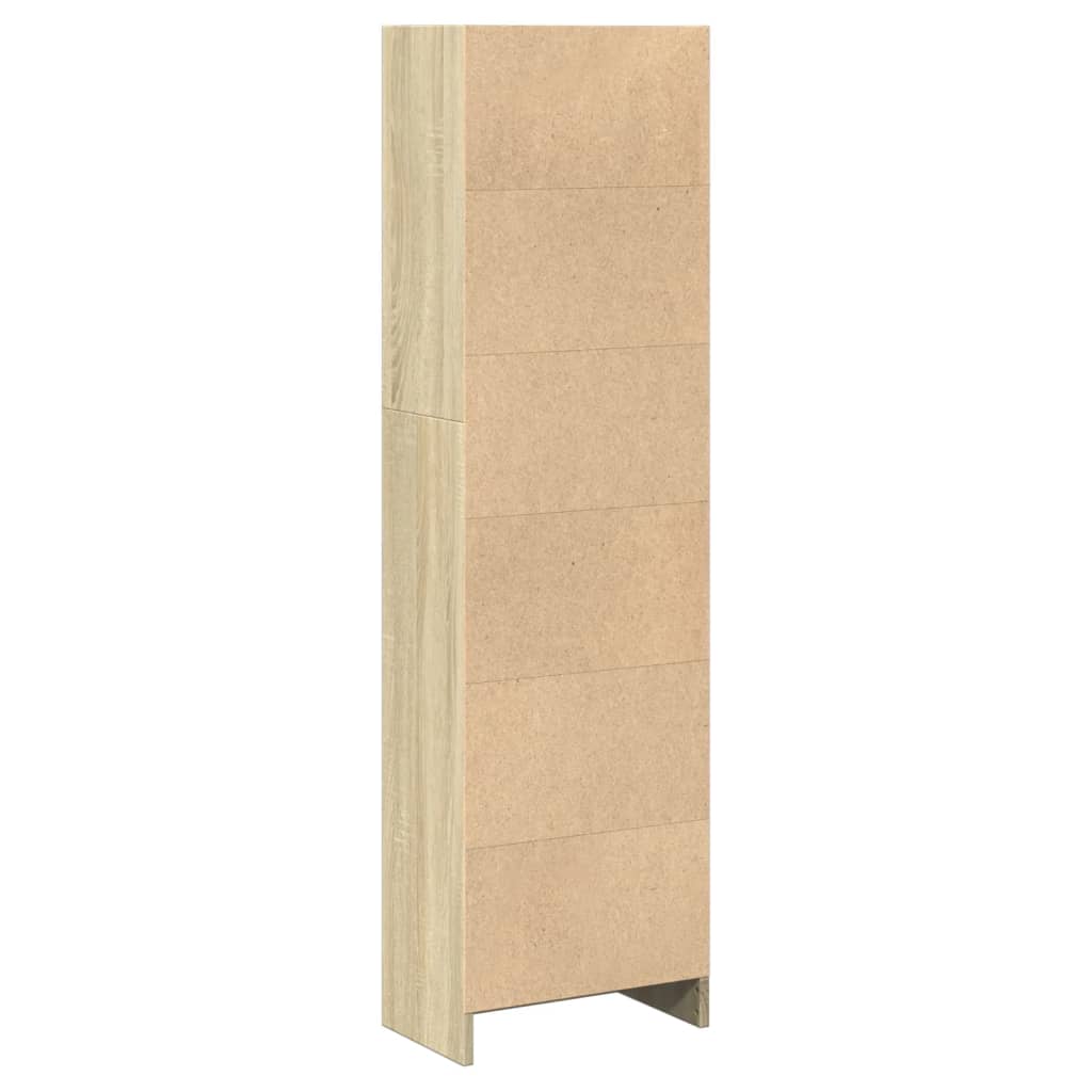 Bibliothèque chêne sonoma 40x24x143 cm bois d'ingénierie - XIOS
