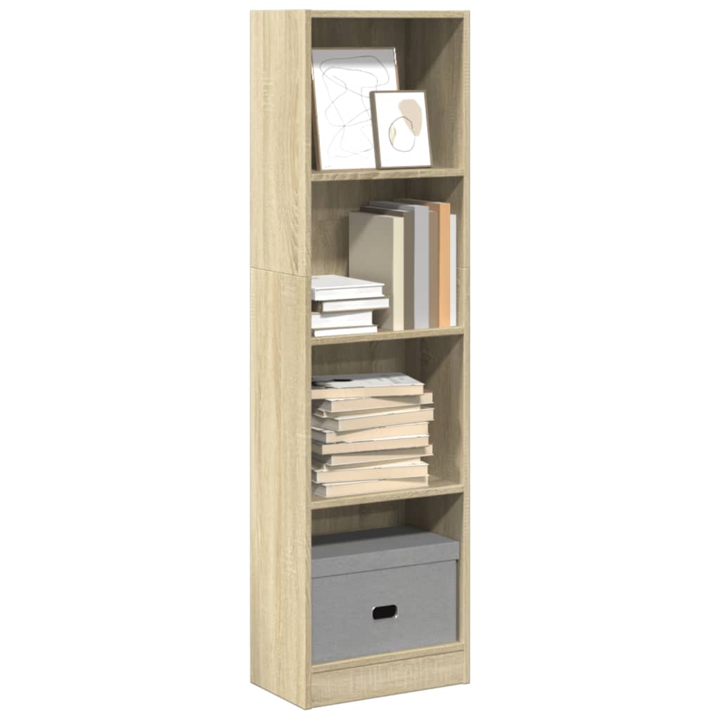 Bibliothèque chêne sonoma 40x24x143 cm bois d'ingénierie - XIOS