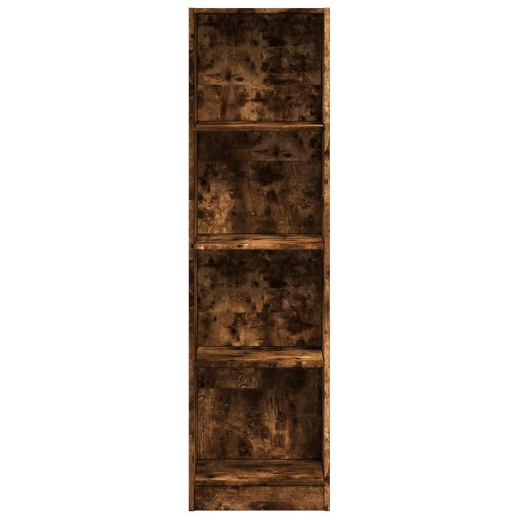 Bibliothèque chêne fumé 40x24x143 cm bois d'ingénierie - XIOS