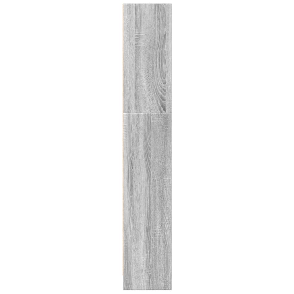 Bibliothèque sonoma gris 40x24x143 cm bois d'ingénierie - XIOS