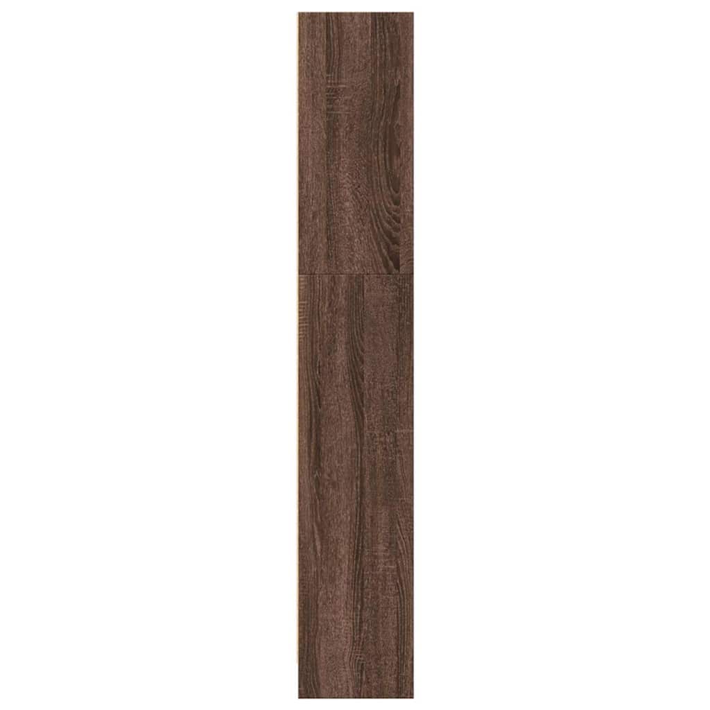 Bibliothèque chêne marron 40x24x143 cm bois d'ingénierie - XIOS