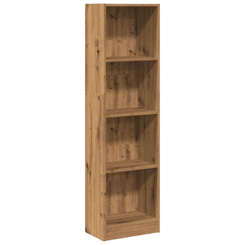 Bibliothèque chêne artisanal 40x24x143 cm bois d'ingénierie - XIOS