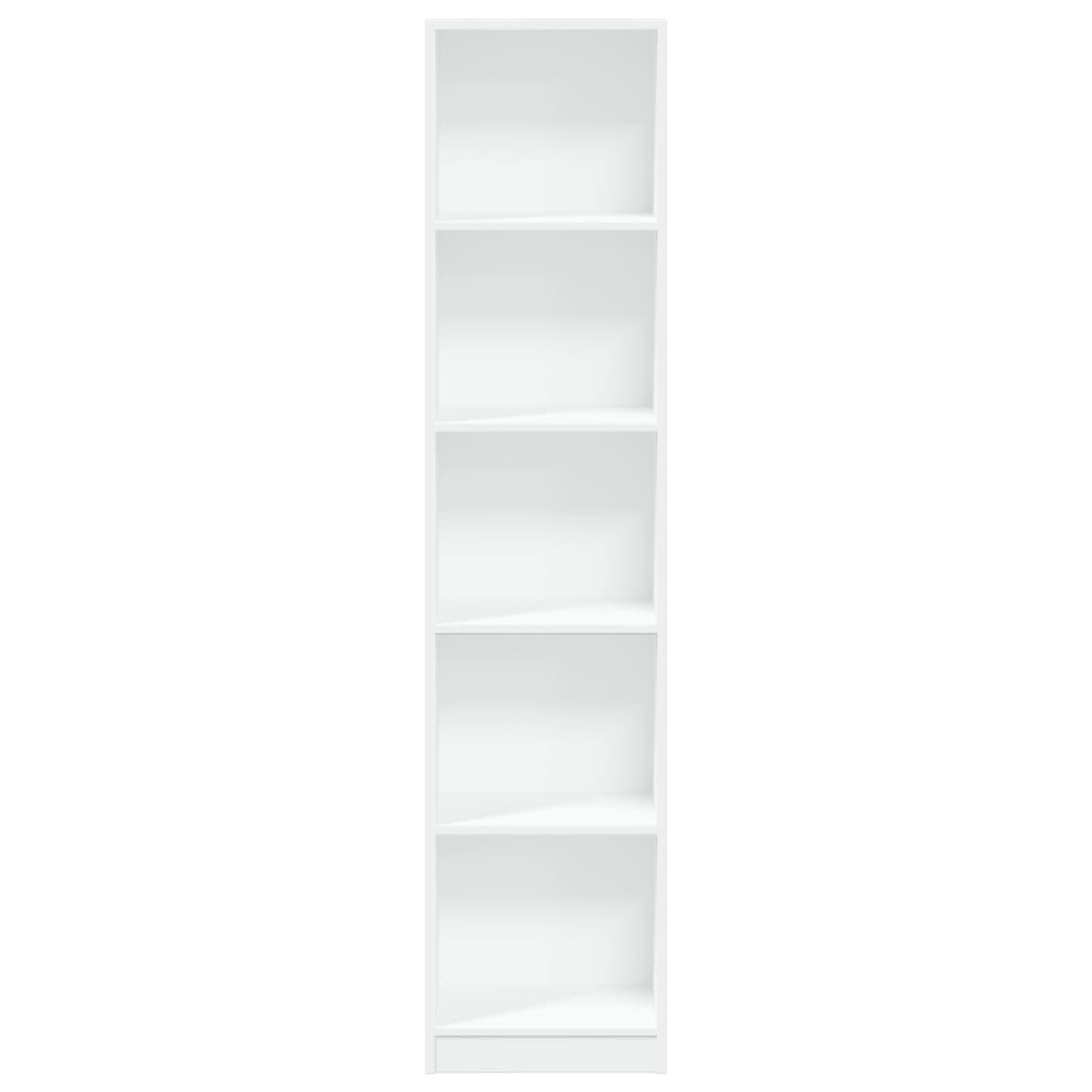 Bibliothèque blanc 40x24x176 cm bois d'ingénierie - XIOS
