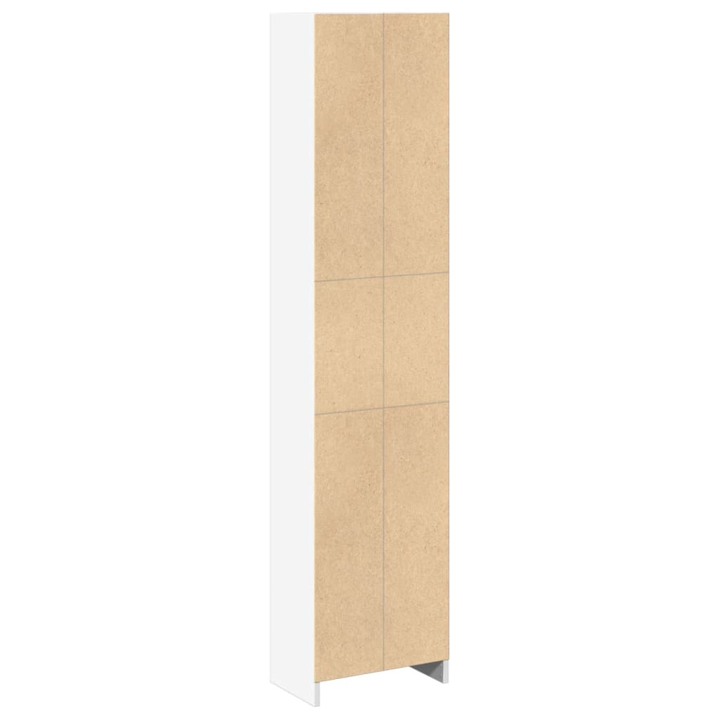 Bibliothèque blanc 40x24x176 cm bois d'ingénierie - XIOS