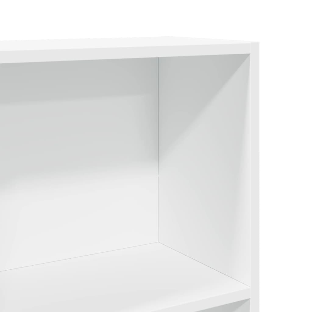 Bibliothèque blanc 40x24x176 cm bois d'ingénierie - XIOS