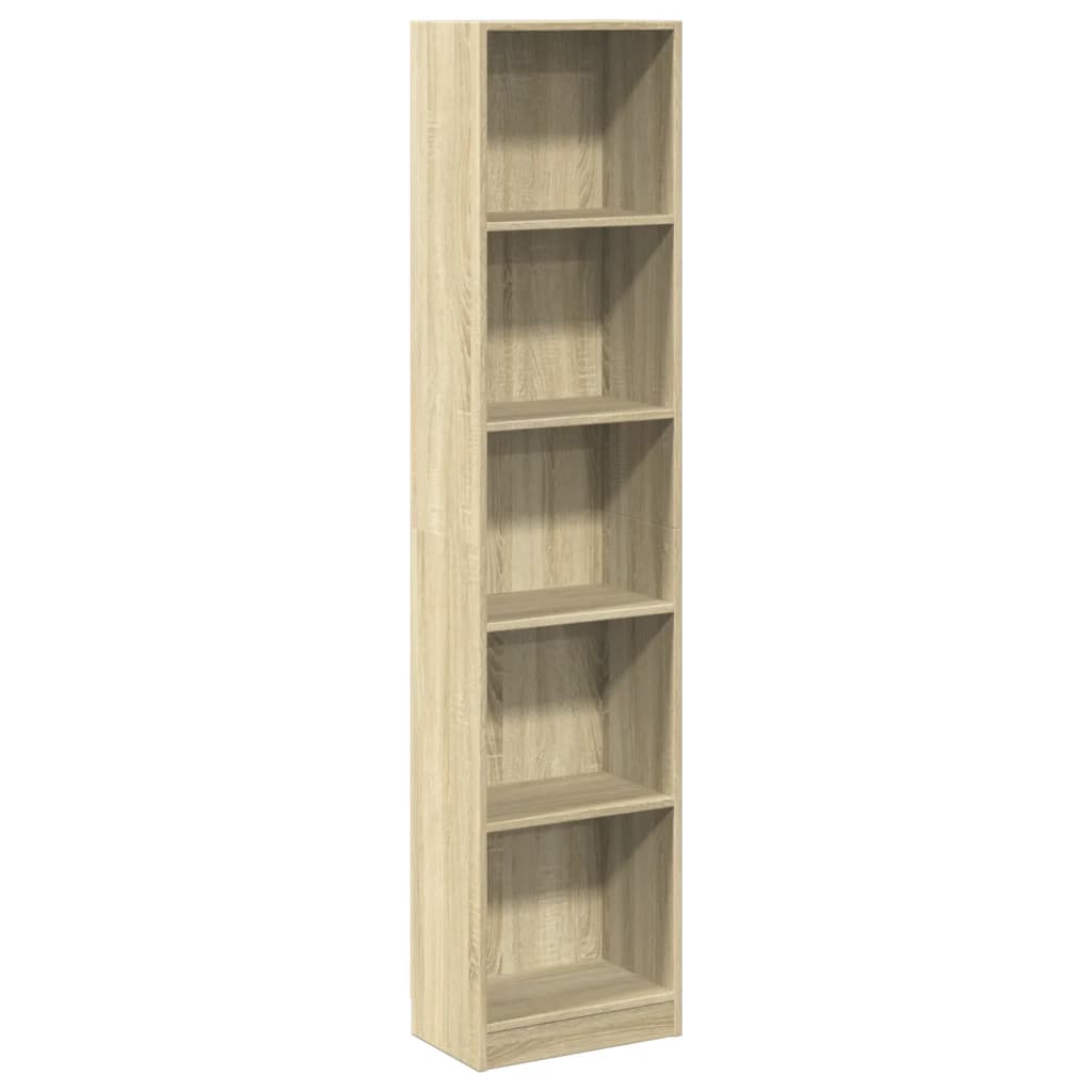 Bibliothèque chêne sonoma 40x24x176 cm bois d'ingénierie - XIOS