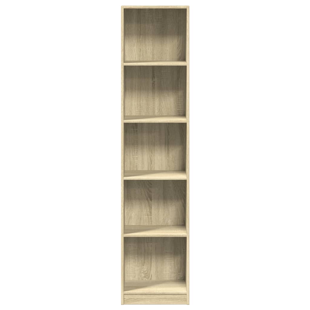 Bibliothèque chêne sonoma 40x24x176 cm bois d'ingénierie - XIOS