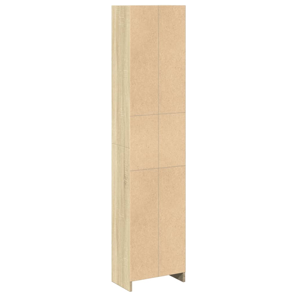 Bibliothèque chêne sonoma 40x24x176 cm bois d'ingénierie - XIOS
