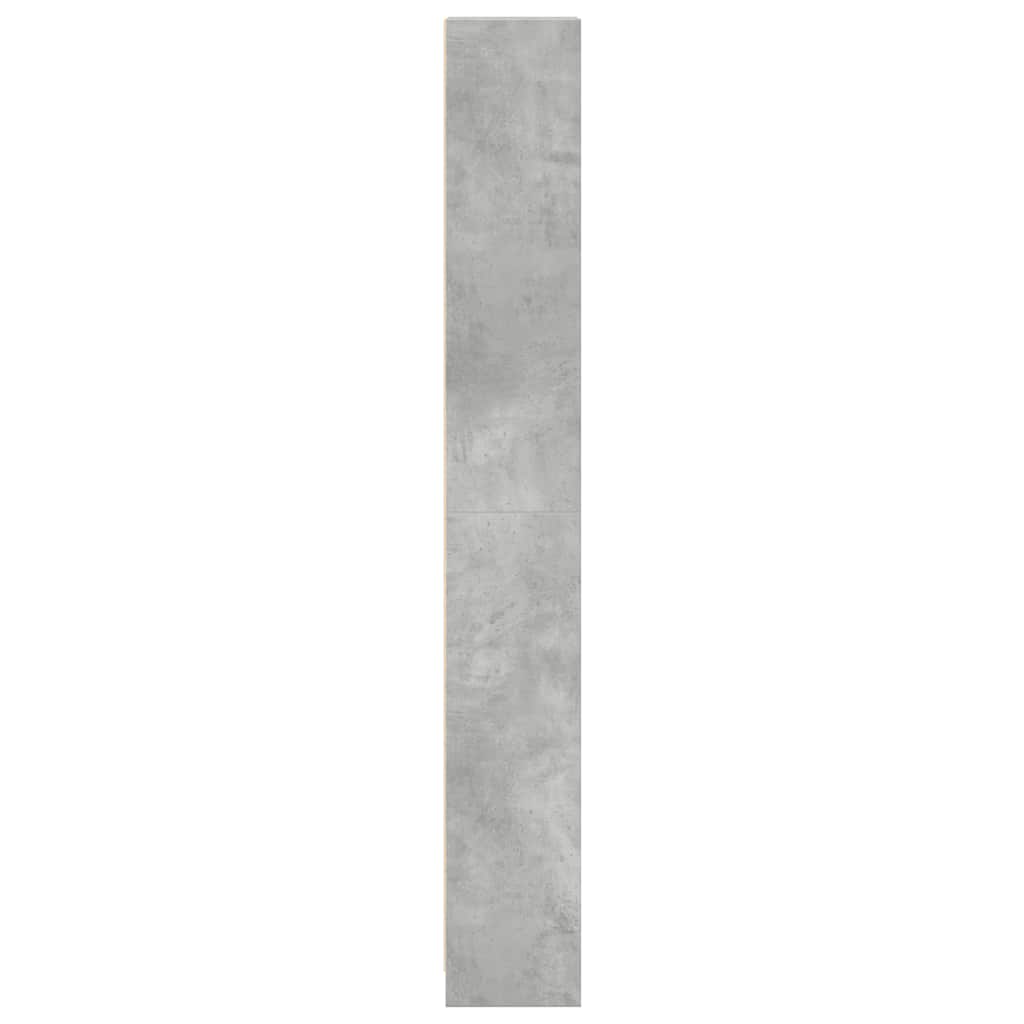 Bibliothèque gris béton 40x24x176 cm bois d'ingénierie - XIOS