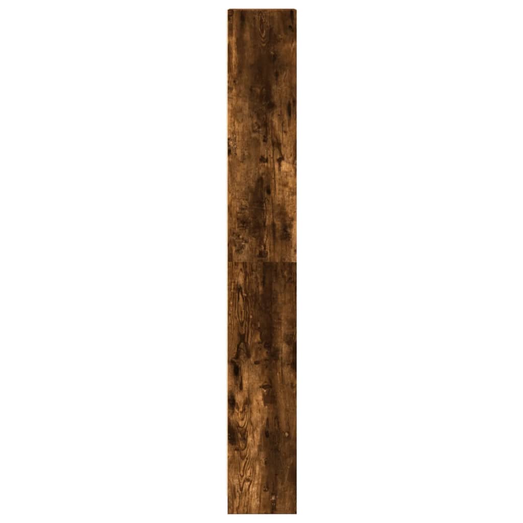 Bibliothèque chêne fumé 40x24x176 cm bois d'ingénierie - XIOS