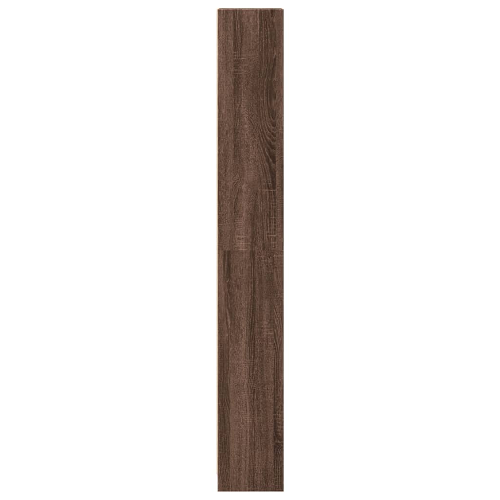 Bibliothèque chêne marron 40x24x176 cm bois d'ingénierie - XIOS