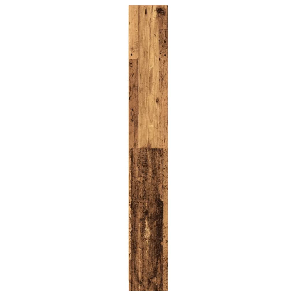 Bibliothèque vieux bois 40x24x176 cm bois d'ingénierie - XIOS