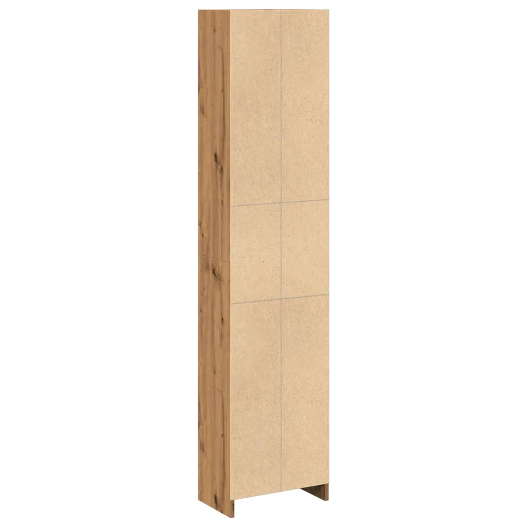 Bibliothèque chêne artisanal 40x24x176 cm bois d'ingénierie - XIOS
