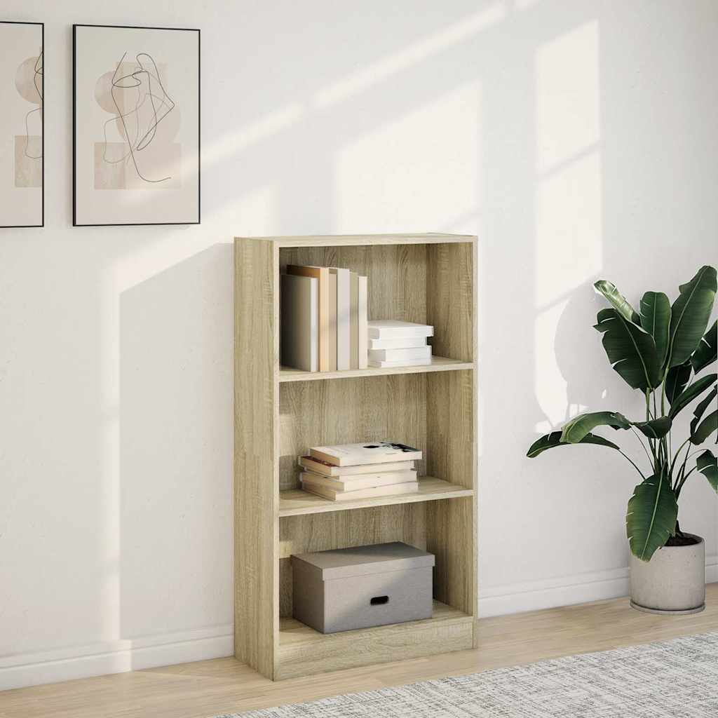 Bibliothèque chêne sonoma 60x24x109 cm bois d'ingénierie - XIOS