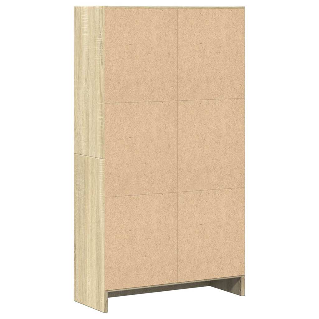 Bibliothèque chêne sonoma 60x24x109 cm bois d'ingénierie - XIOS